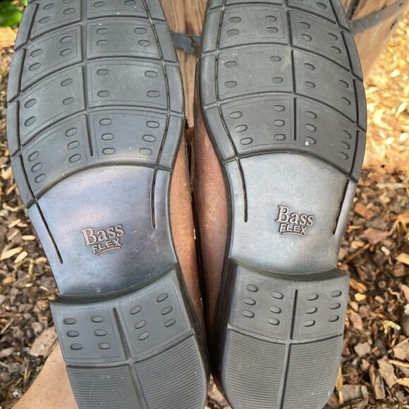 Bass flex men’s brown leather loafers - Picture 3 of 8